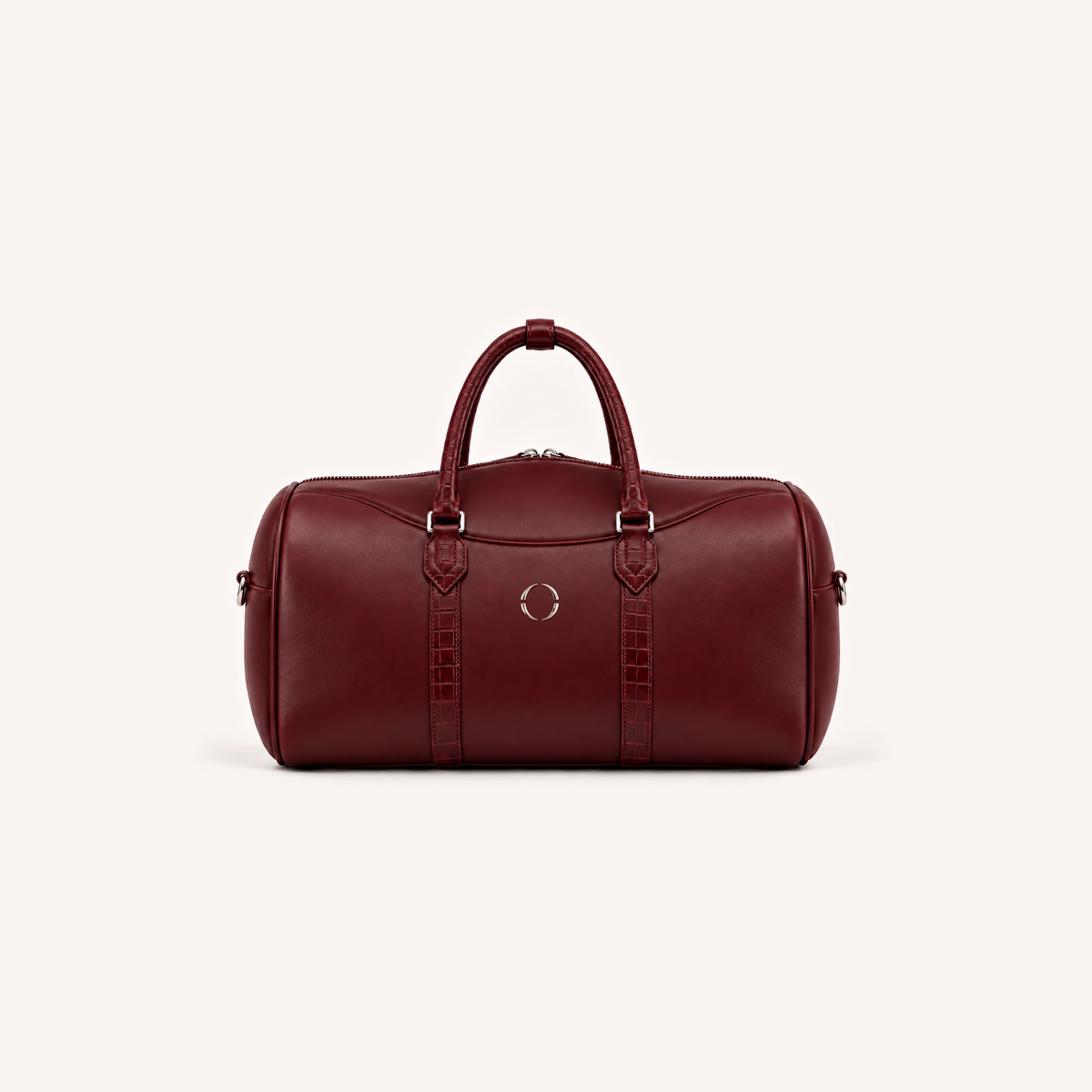 ADOS bordeaux calfskin, alligator handles